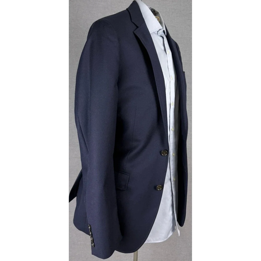 J.Crew Ludlow Slim Fit Navy Blue Wool Suit Jacket Blazer 39R American Woolen NWT